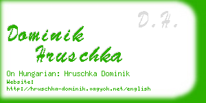 dominik hruschka business card